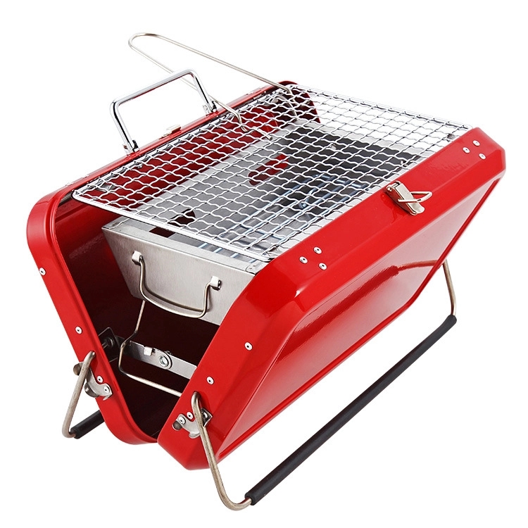 Stainless Steel Portable Folding Charcoal Barbecue Grill 4