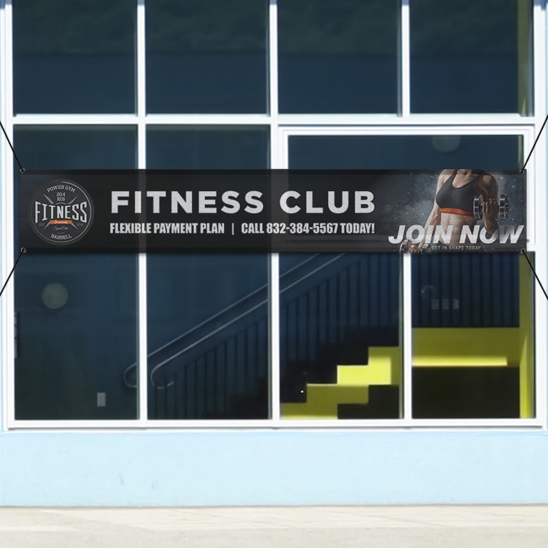 Custom 2' X 12' Mesh Banners 12