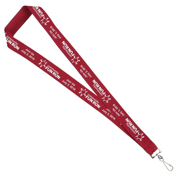 "AUBURN" 1" Overseas Silkscreen Lanyard 2