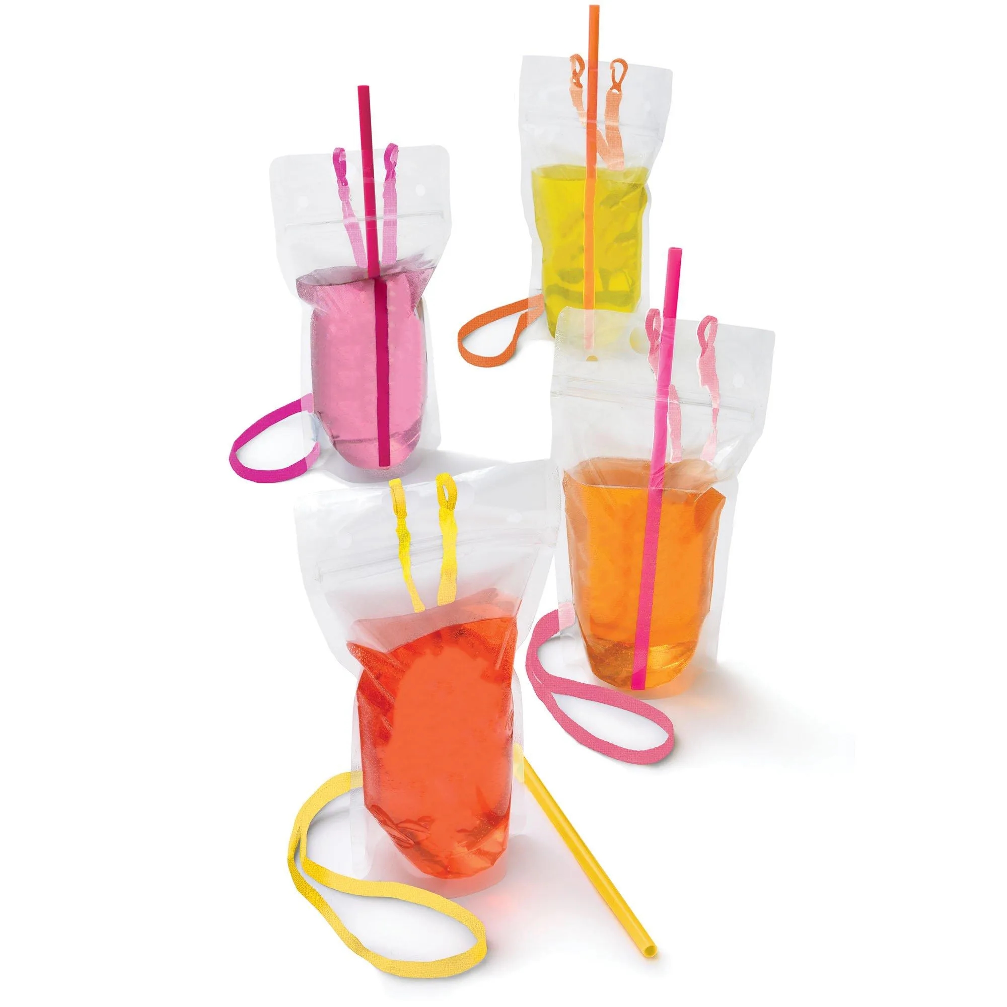 Drink Pouch With Straw And Necklace 3