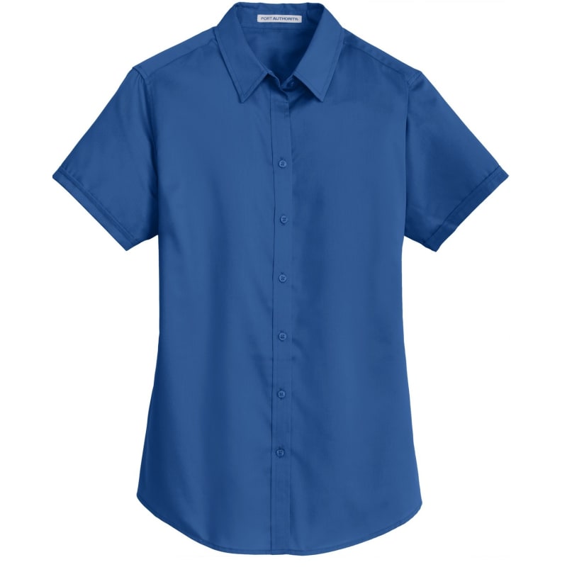 Port Authority Ladies Short Sleeve SuperPro Twill Shirt. 4