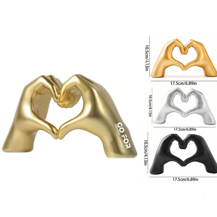 Heart Hands Sculpture for Love and Anniversaries 2