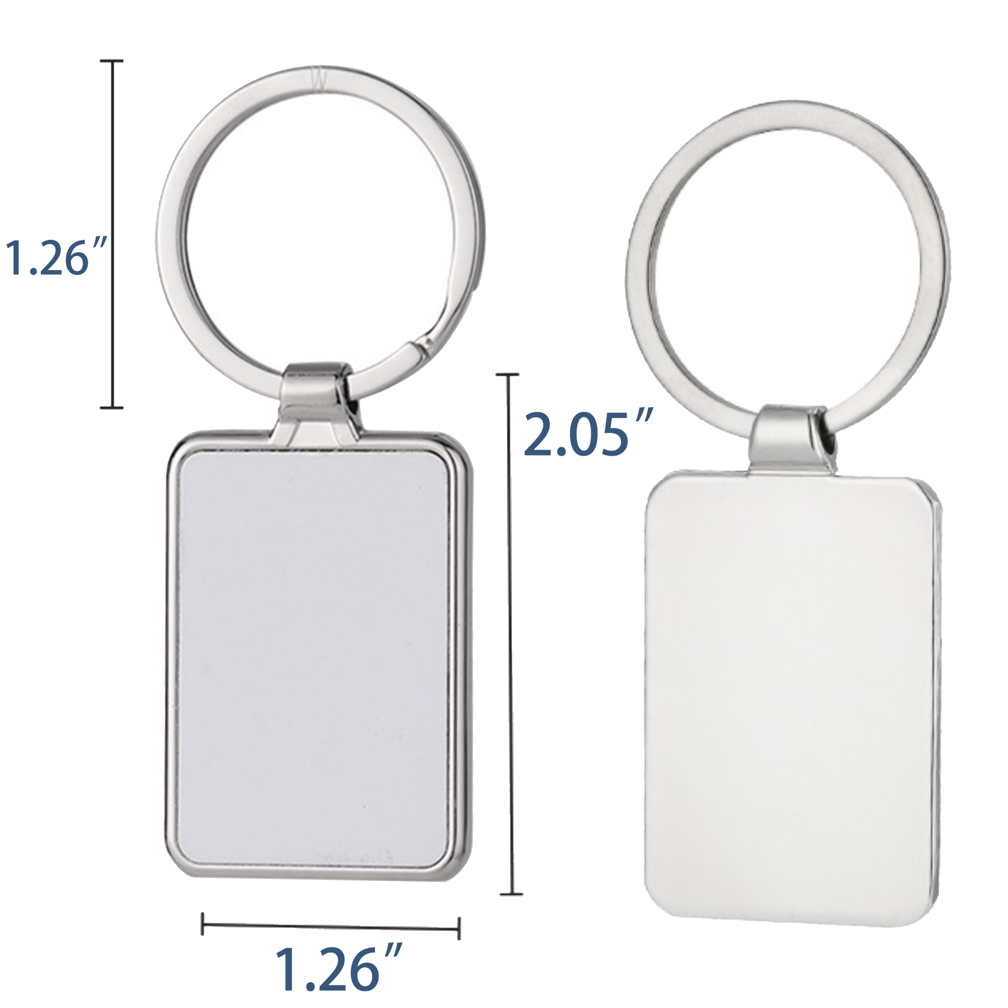 Multi-Shape Custom Metal Keychain ?C 6 Options 2