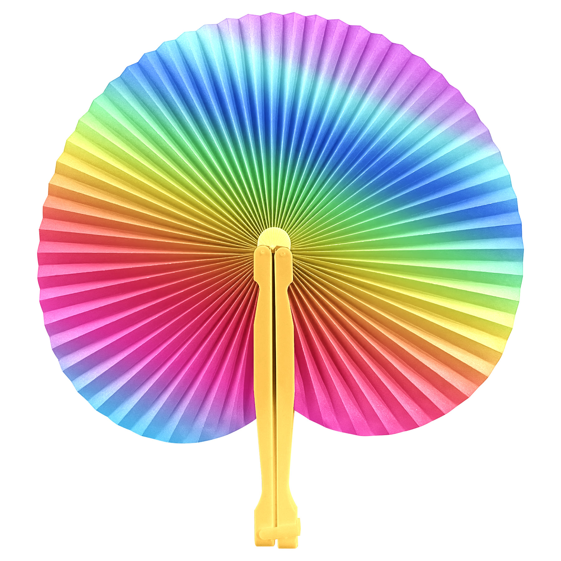 Full Color Round Folding Hand Paper Fan 7