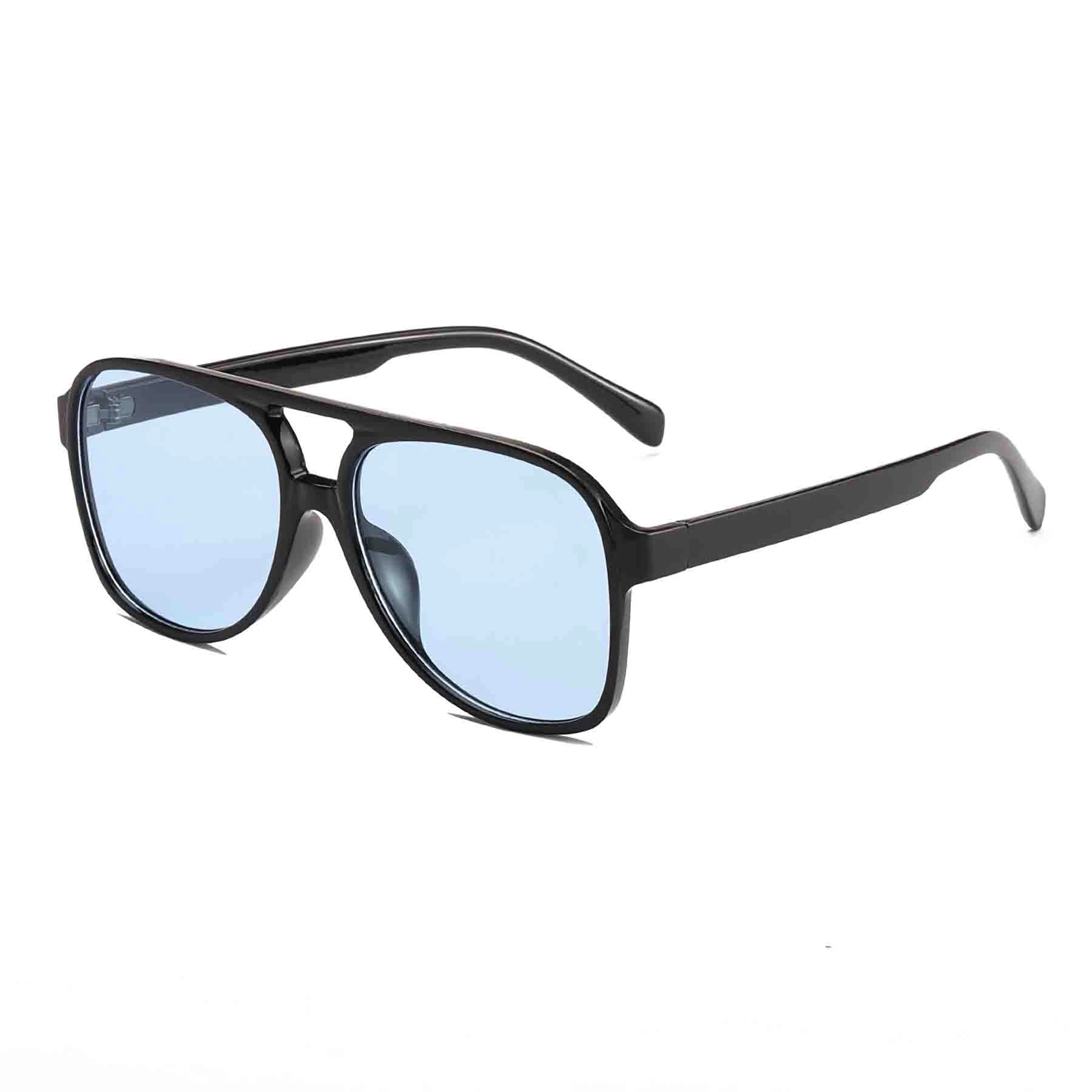 Uv400 Vintage Sunglasses Large Squared Aviator Frame 12
