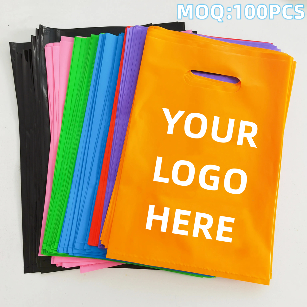 Recyclable Die Cut Handle Plastic Bag (14"x18") 3