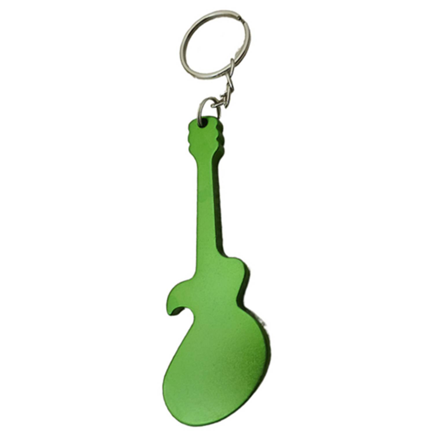 Guitar Shaped Aluminum Alloy Bottle Opener Keychain 4