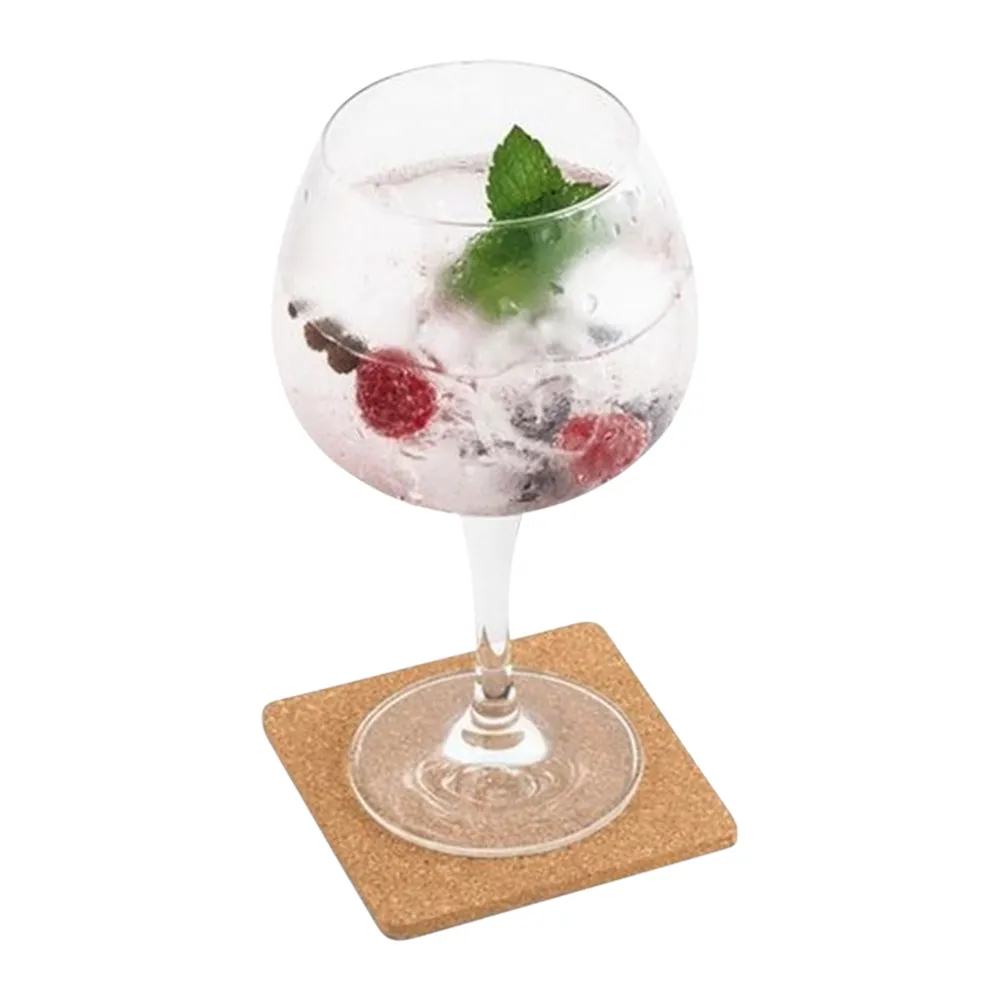 Square Cork Coaster Set with Holder (Set of 4) 4