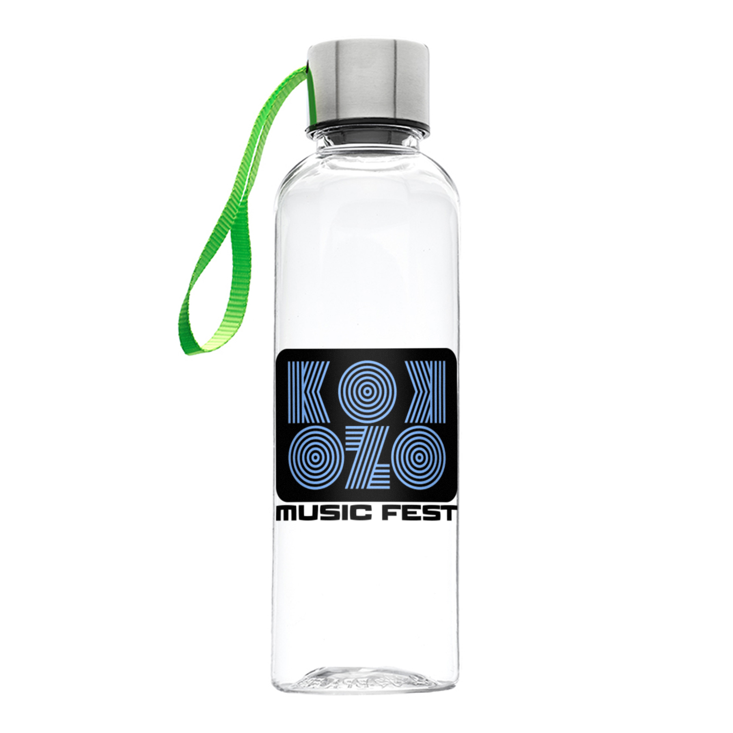 17 oz. Ostia Plastic Water Bottle (2 Color Imprint) 7