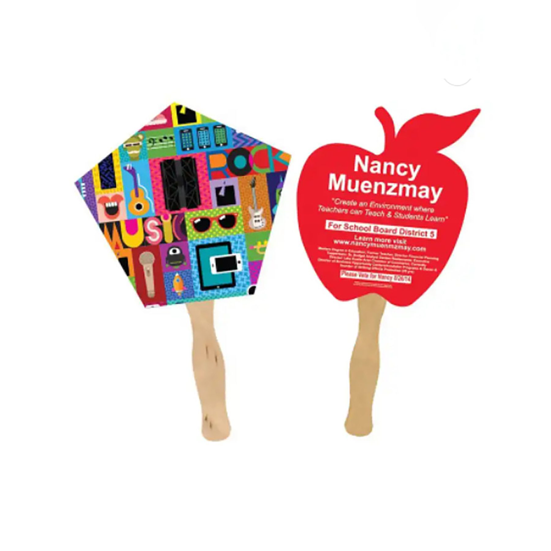 Custom Double-Sided Hand Fan 6
