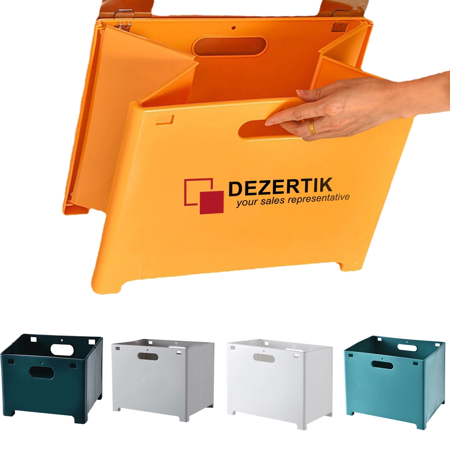 Wall-Mounted Foldable Laundry Storage Basket 1