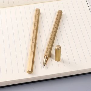 Hexagon Metal Measurement Pen With Pouch Bag 15