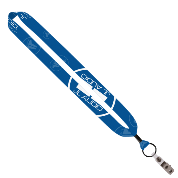 1" Dye-Sublimated Lanyard with Metal Crimp & Metal Split-Ring 27
