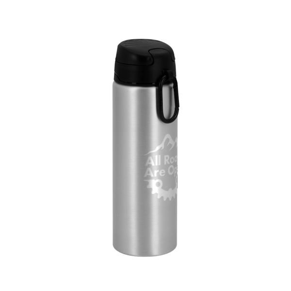 FastFlow Recycled Aluminum Bottle with Flip Lid, custom water bottle with logo imprint 143