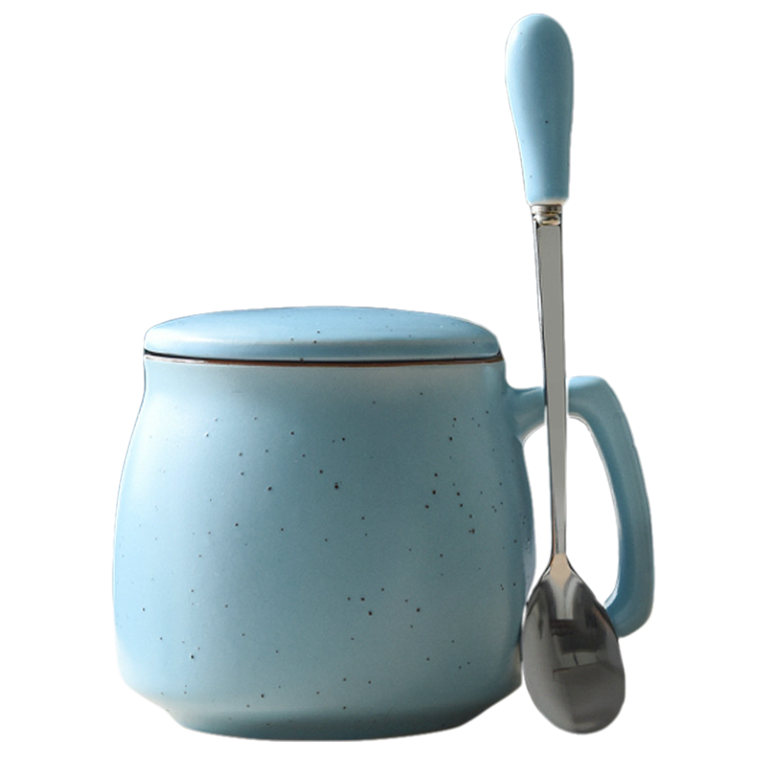 12oz Spill Resistant Ceramic Mug w/ Spoon 4