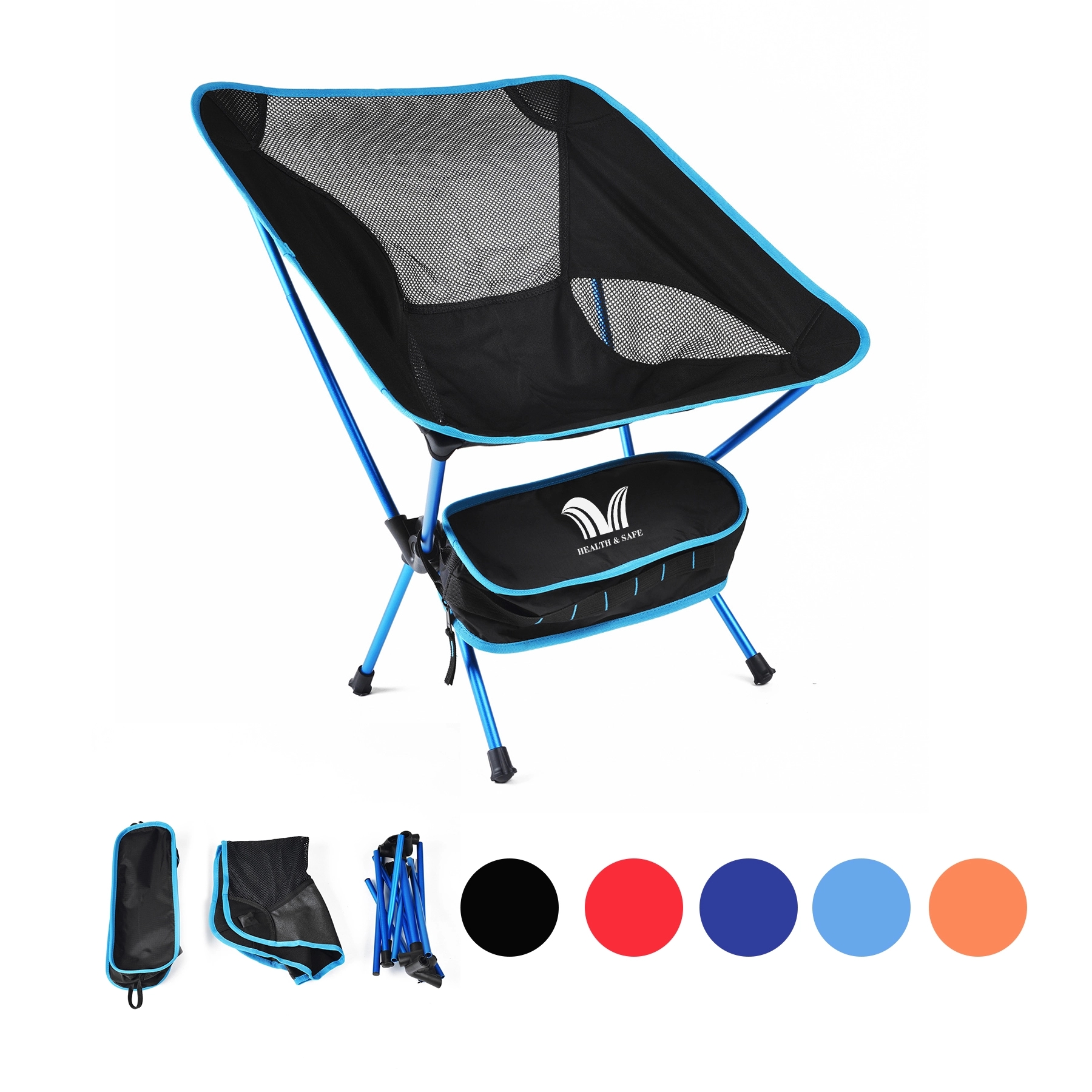 Folding Camping Chairs Portable Ultralight for Fishing Beach 2