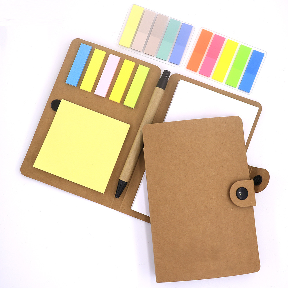 Notebook with A Pen and Sticky Notes 2