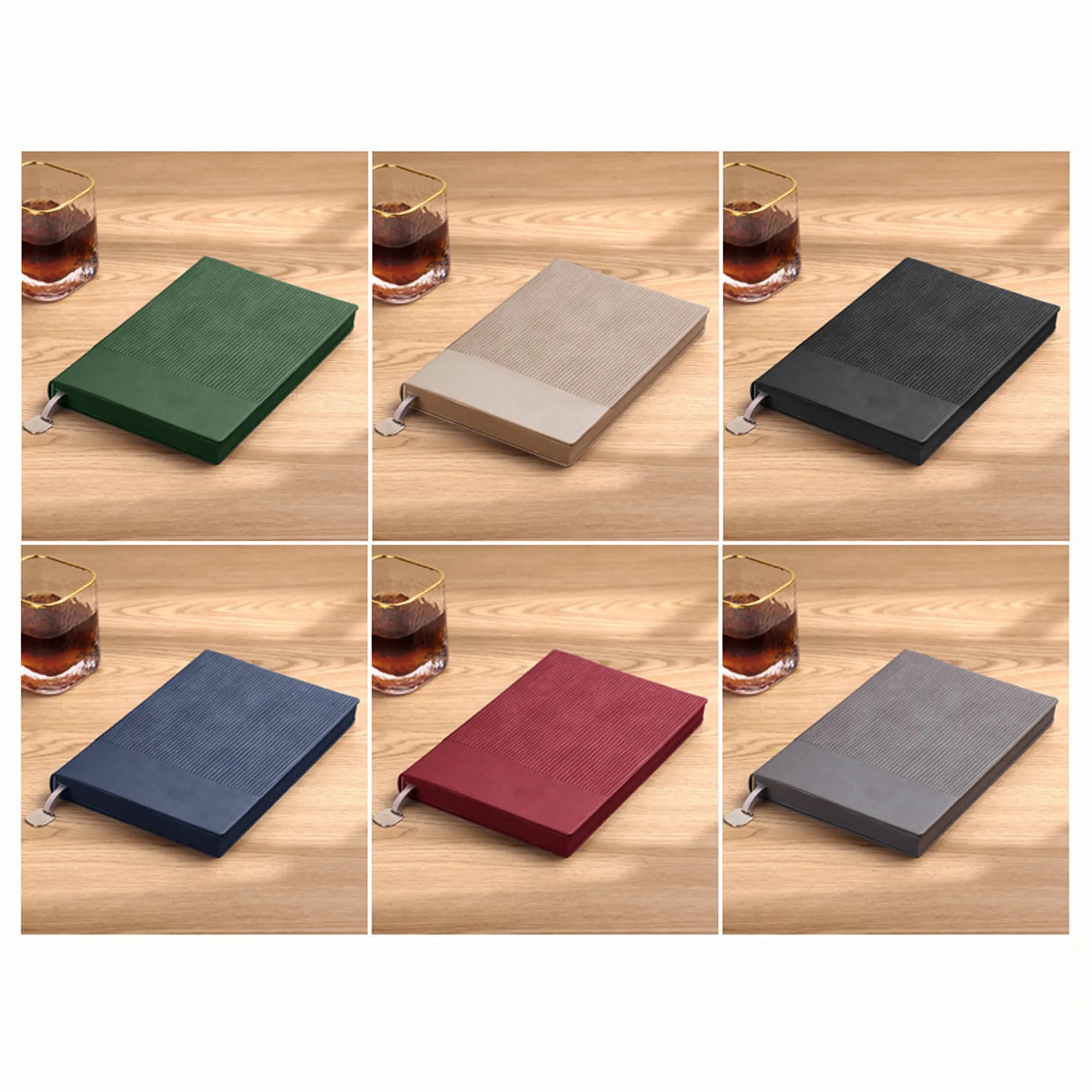 Retro Patchwork Color Soft Leather Notebook 3