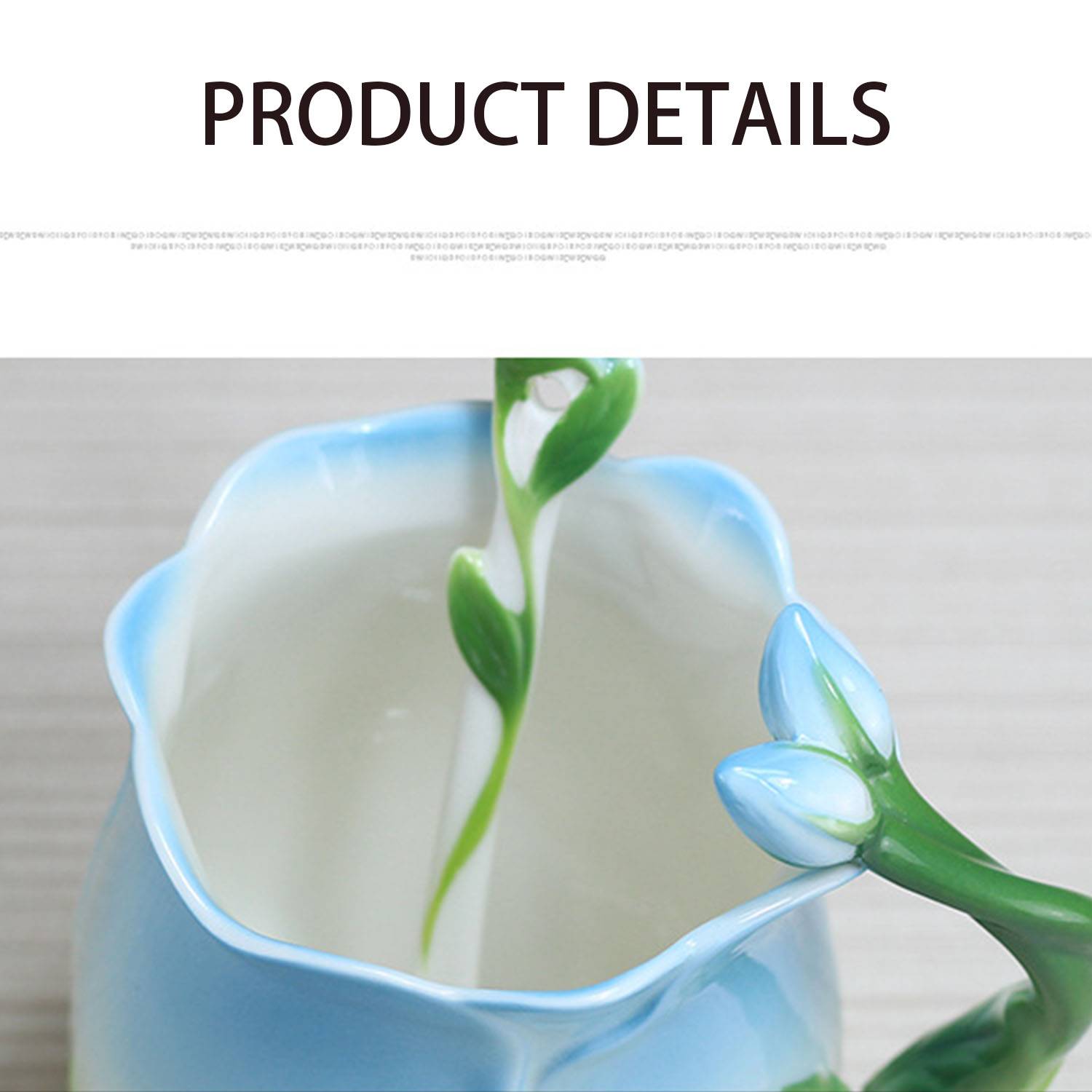 Creative Rose ceramic mug 6