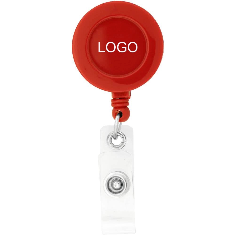 Retractable Domed Badge Holder - Round 3