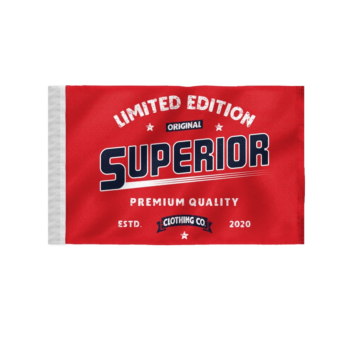 Custom Screen Sublimation Flag - 6" x 9" Canvas Poly 2
