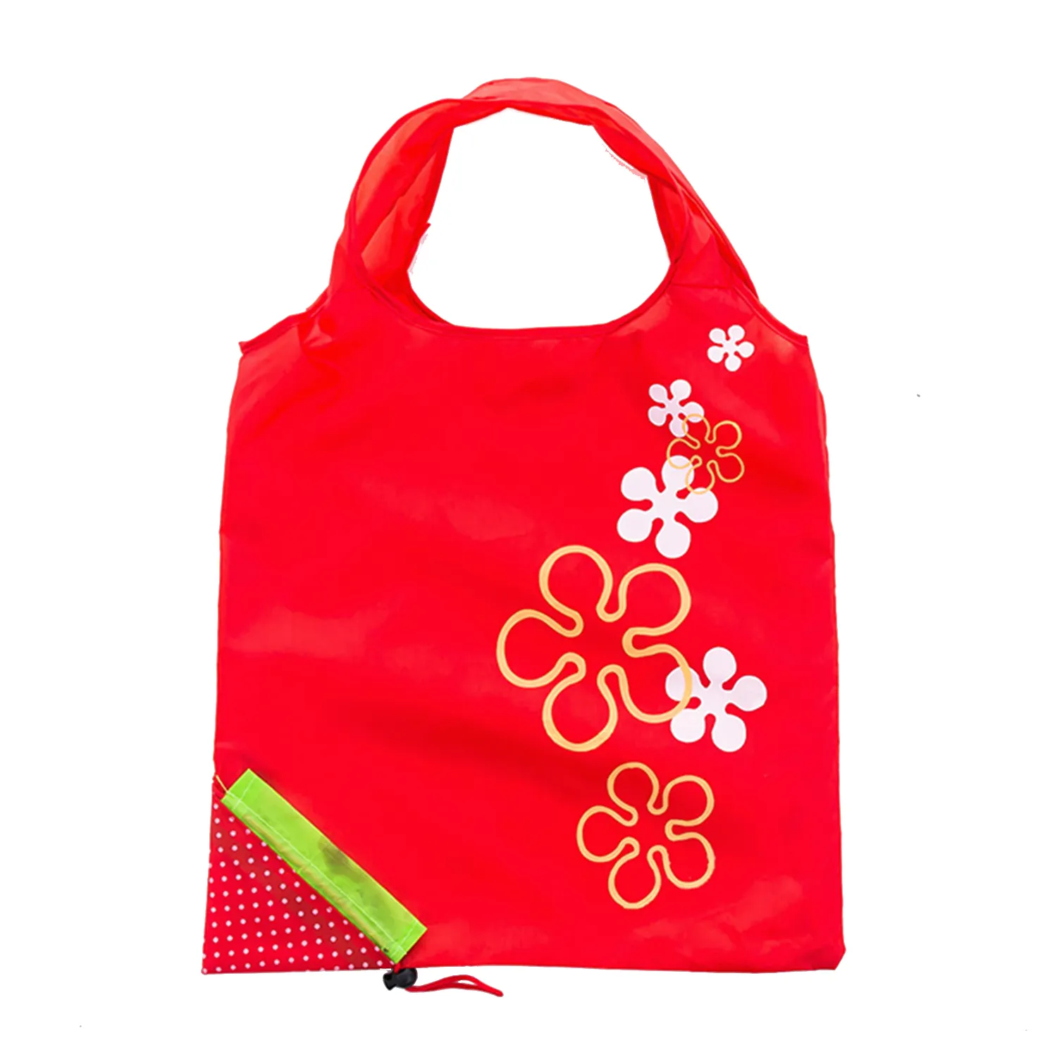Compact Strawberry Scrunch Tote, Fruit Folds Shopping Bag 3