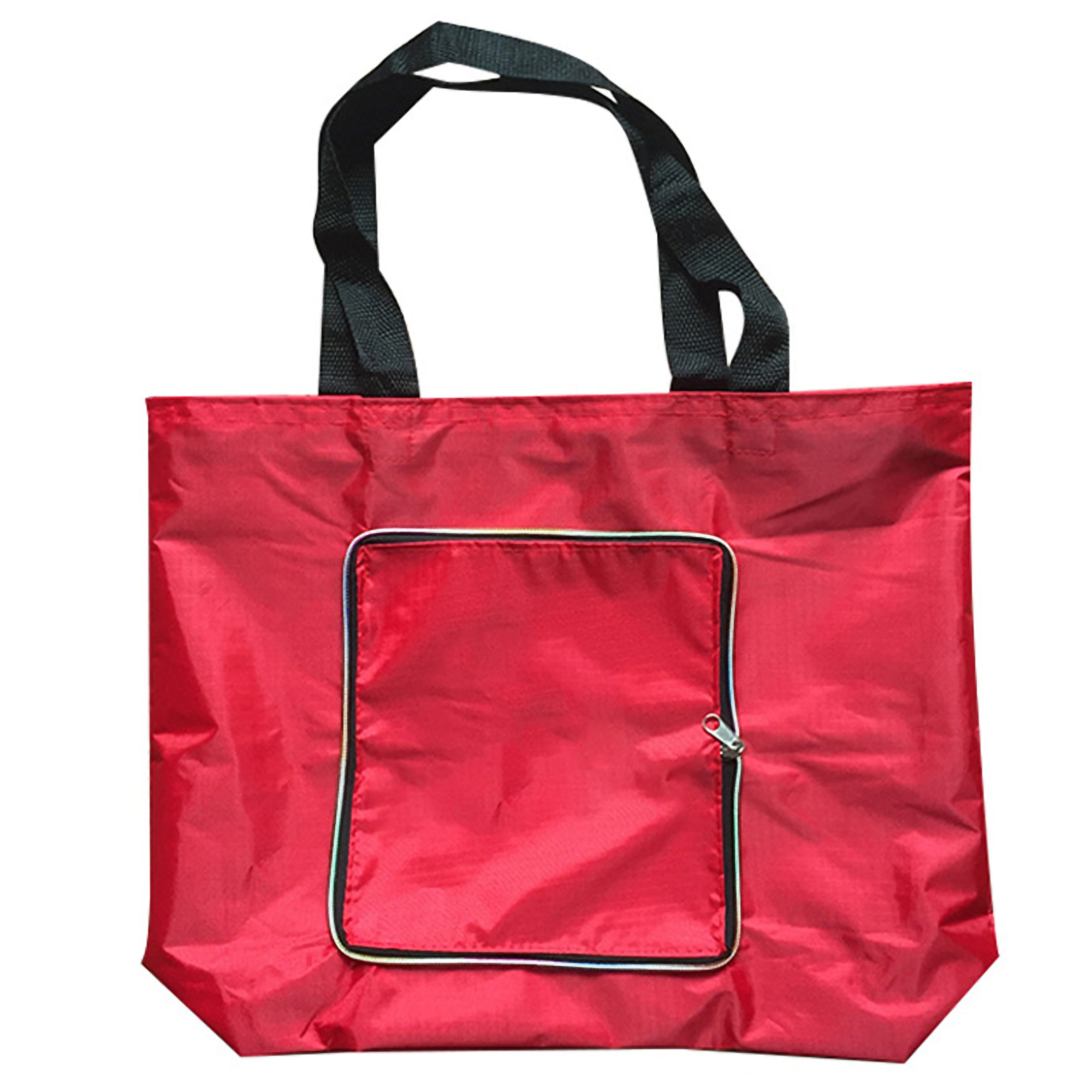 Foldable Lightweight Zipper Shopping Tote Bag 4