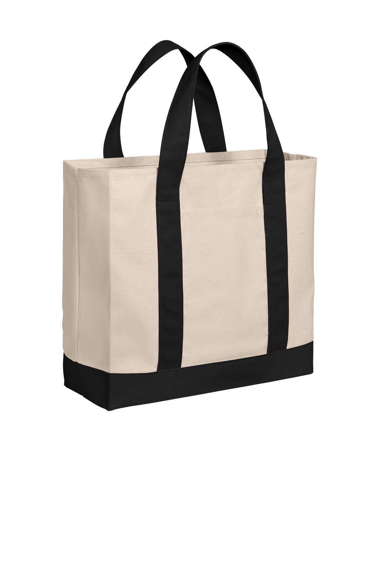 Cotton Canvas Two-Tone Tote