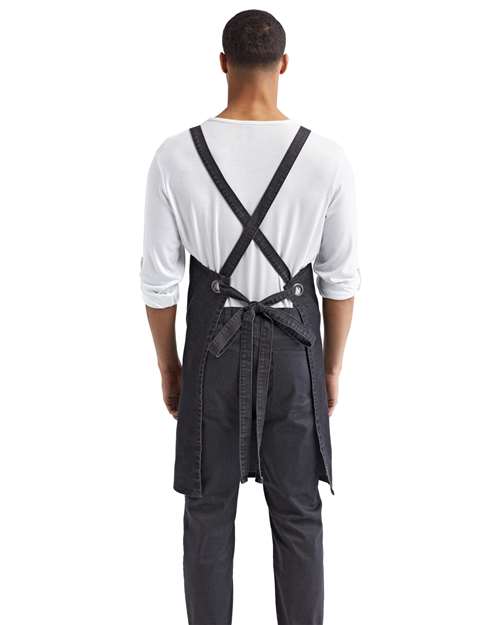 Cross Back Barista Bib Apron - RP129 2