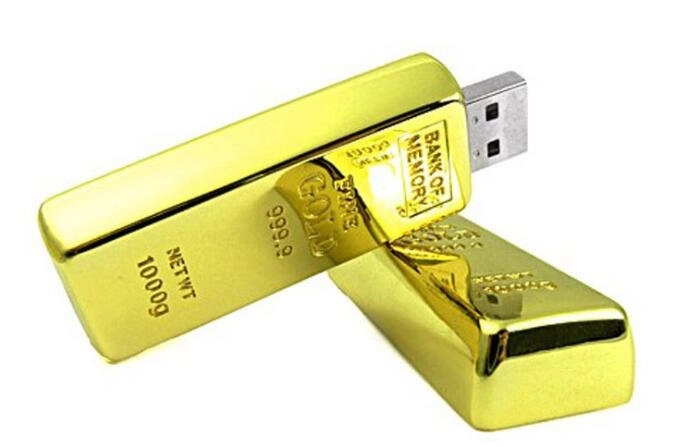 Gold Bar USB flash drive 2GB 4GB 8GB 16GB 6