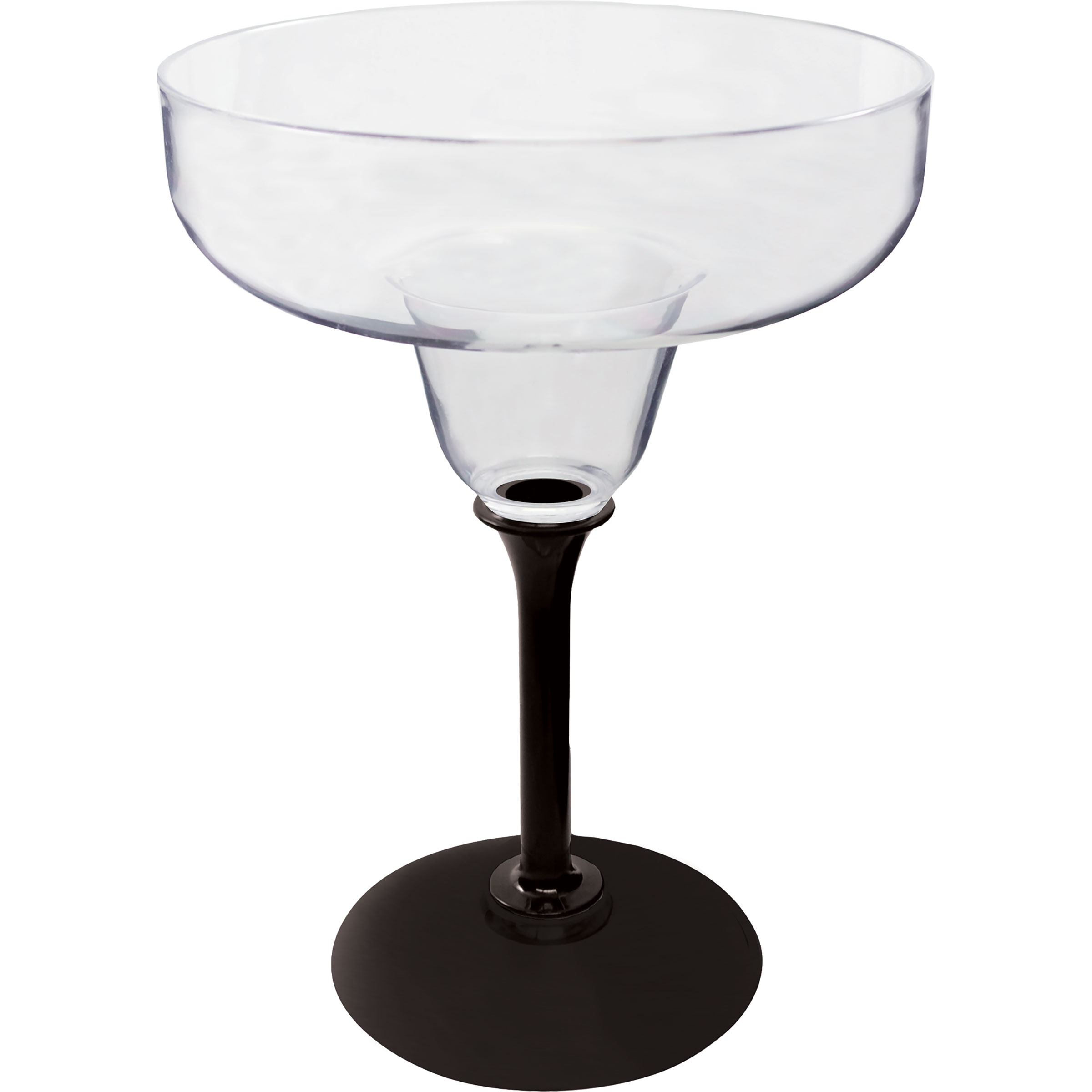 12oz Standard Stem Plastic Margarita Glass with Your Choice of Stem Color 4
