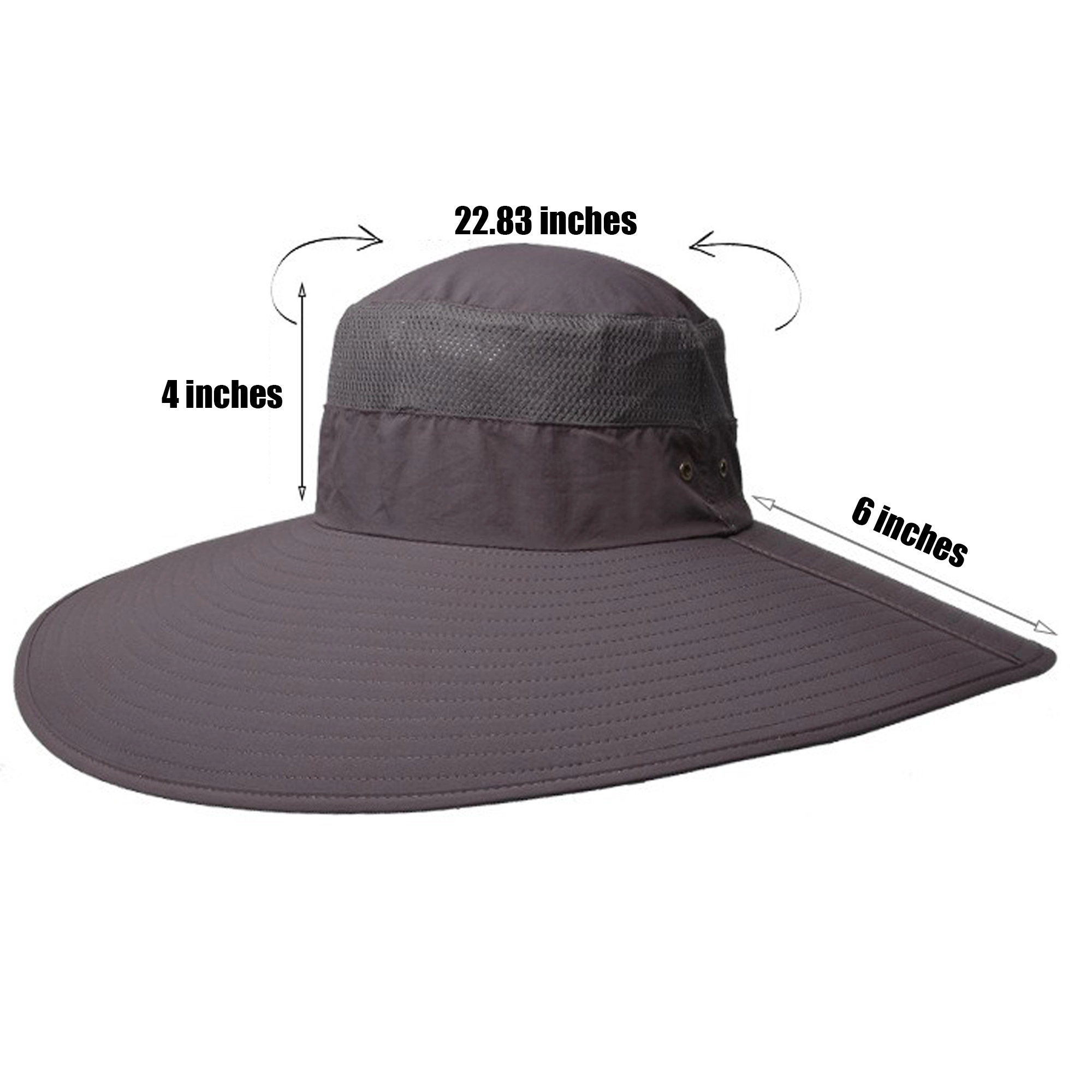 Large Widen Brim Fishing Hat w/ Mesh 2