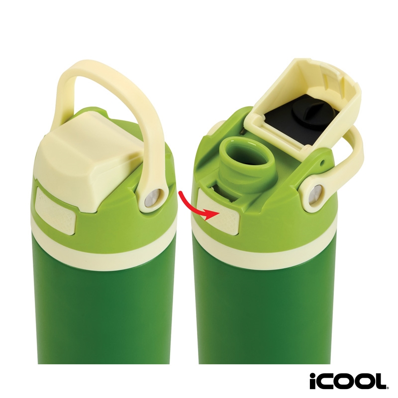 iCOOL® Manitou 24 oz. Double Wall, Recycled Stainless Steel Water Bottle 20