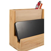 FSC® 100% Bamboo Photo Frame Desktop Organizer 8