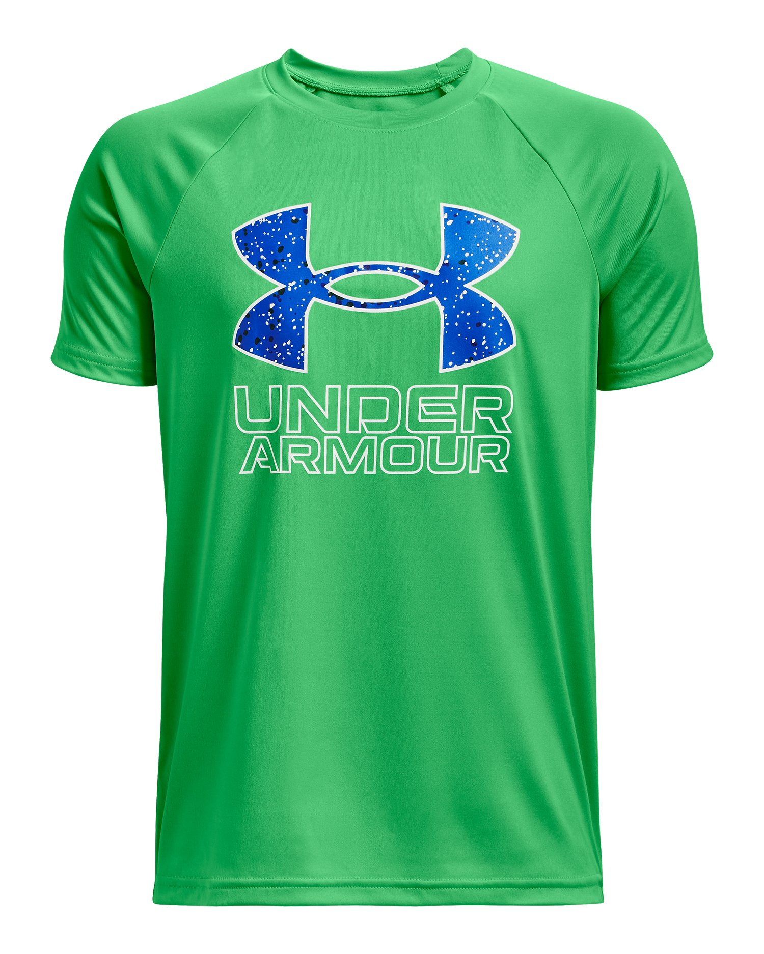 UA Tech Hybrid Print Fill Boys' Short Sleeve 27