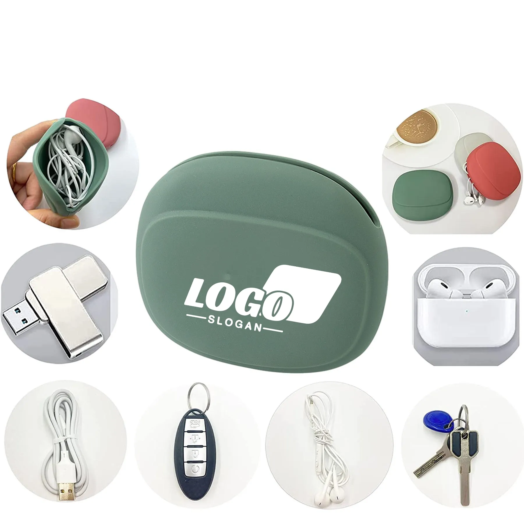 Silicone Earphone Organizer