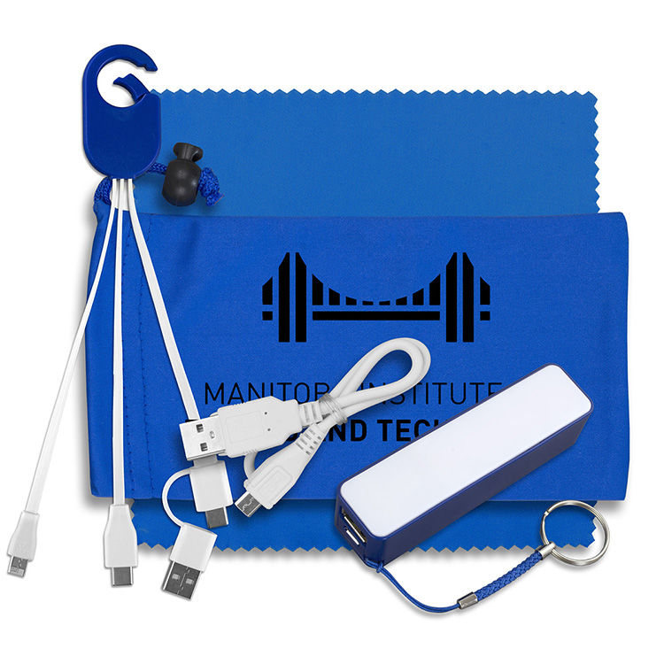 Mobile Tech Power Bank Accessory Kit with Charging Cables and Microfiber Cloth 7