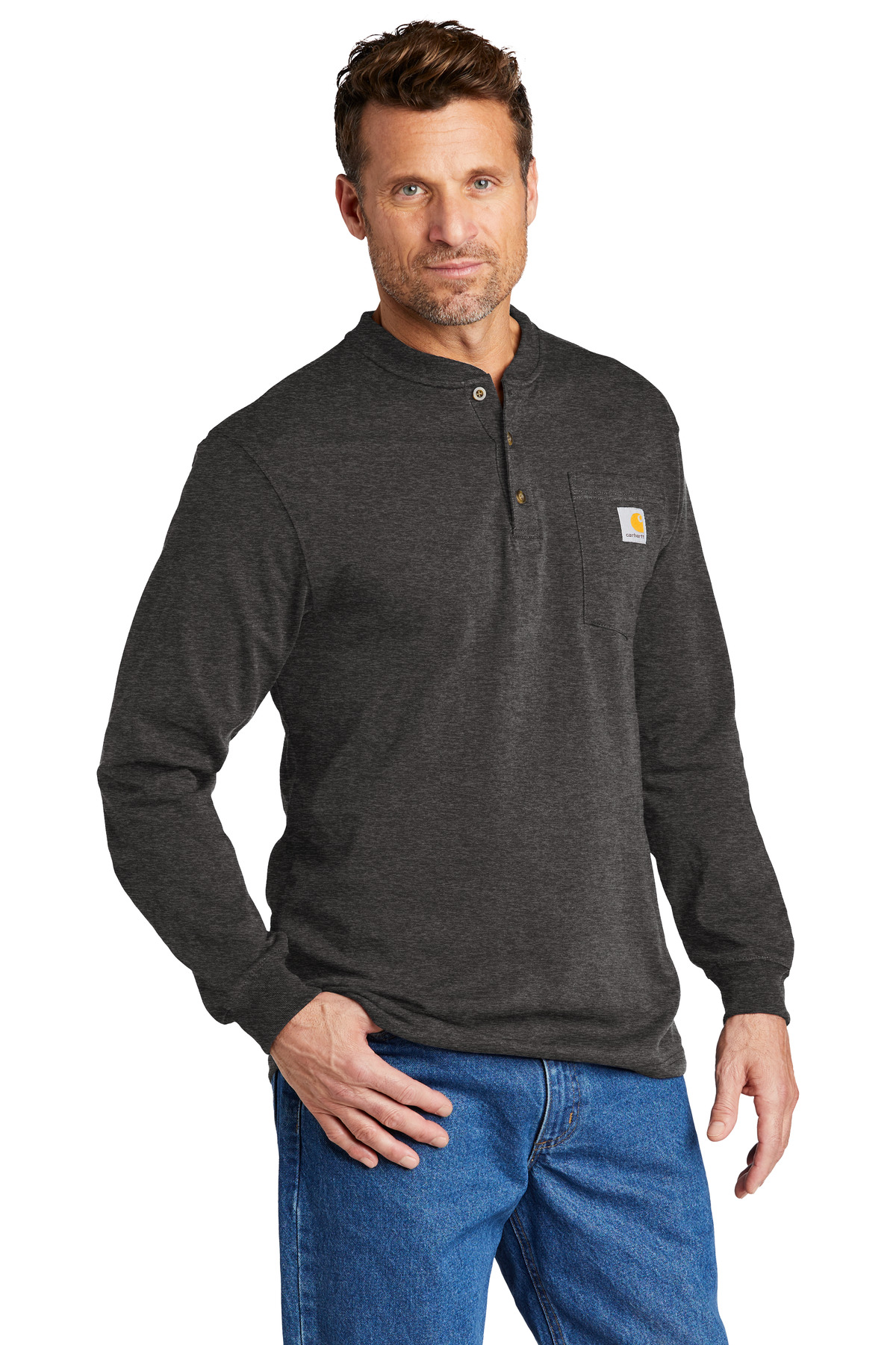 Carhartt Long Sleeve Henley T-Shirt CTK128 2
