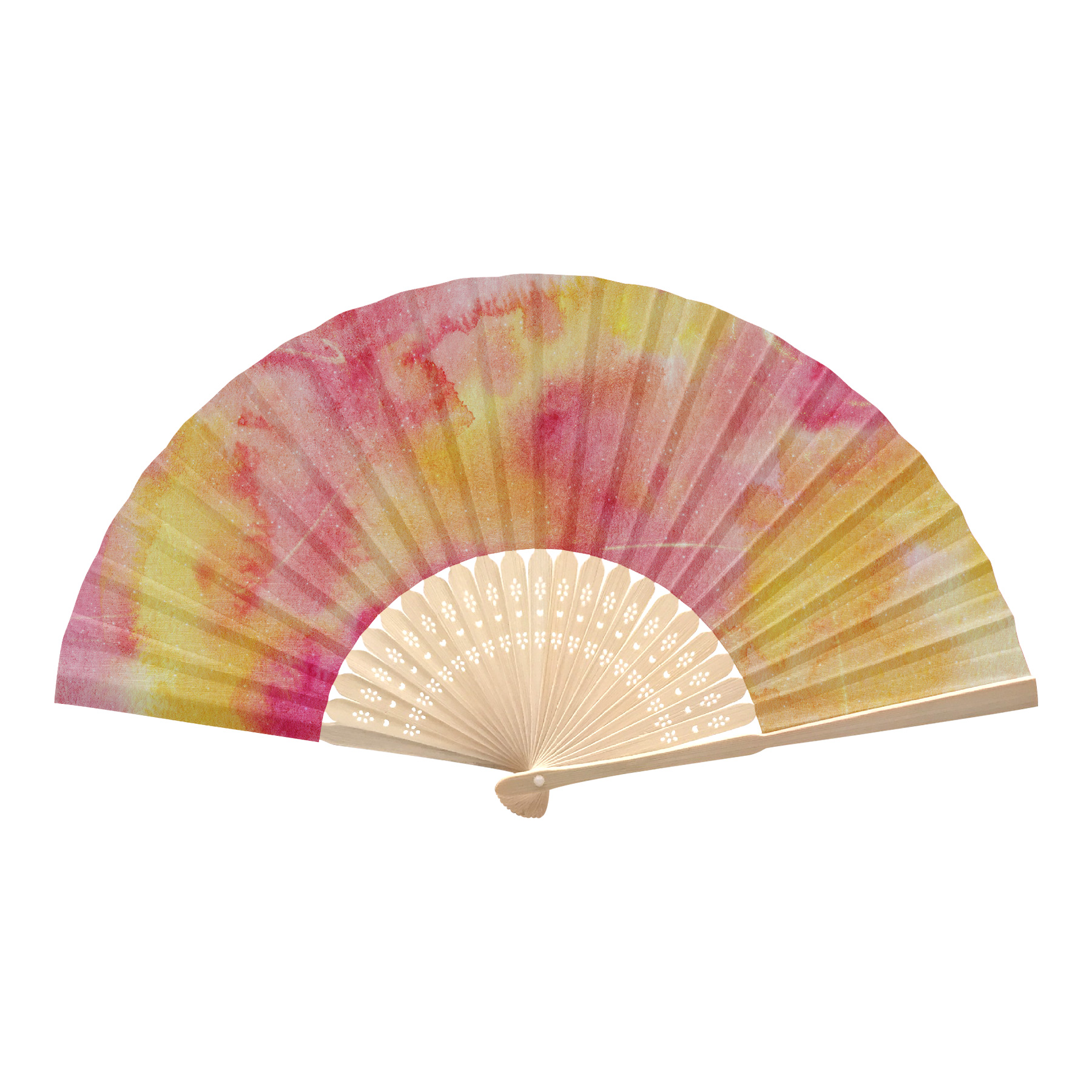 Bamboo Handle Folding Fans 11