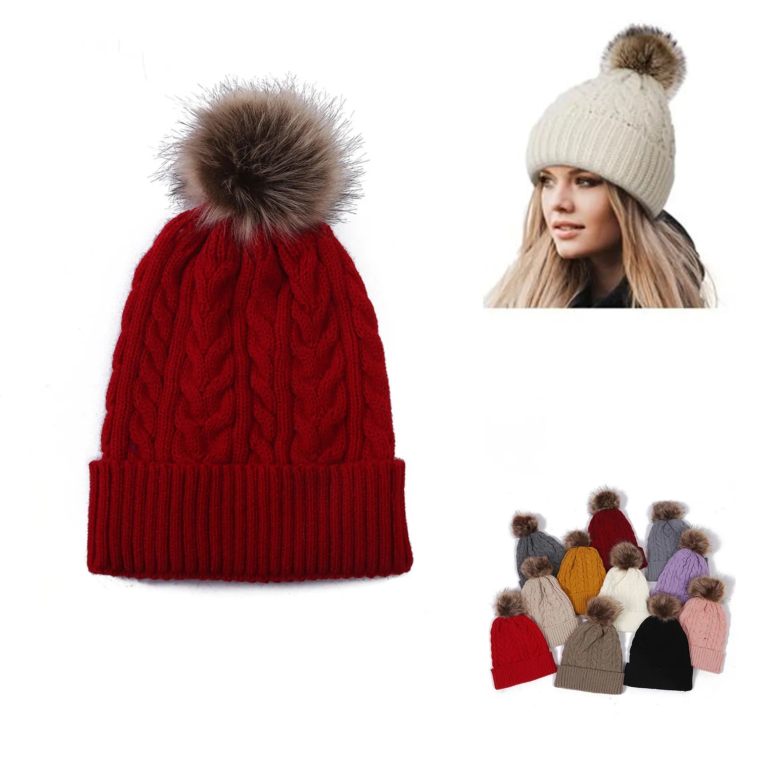 Stocking Caps With Ears Warm Hat 1