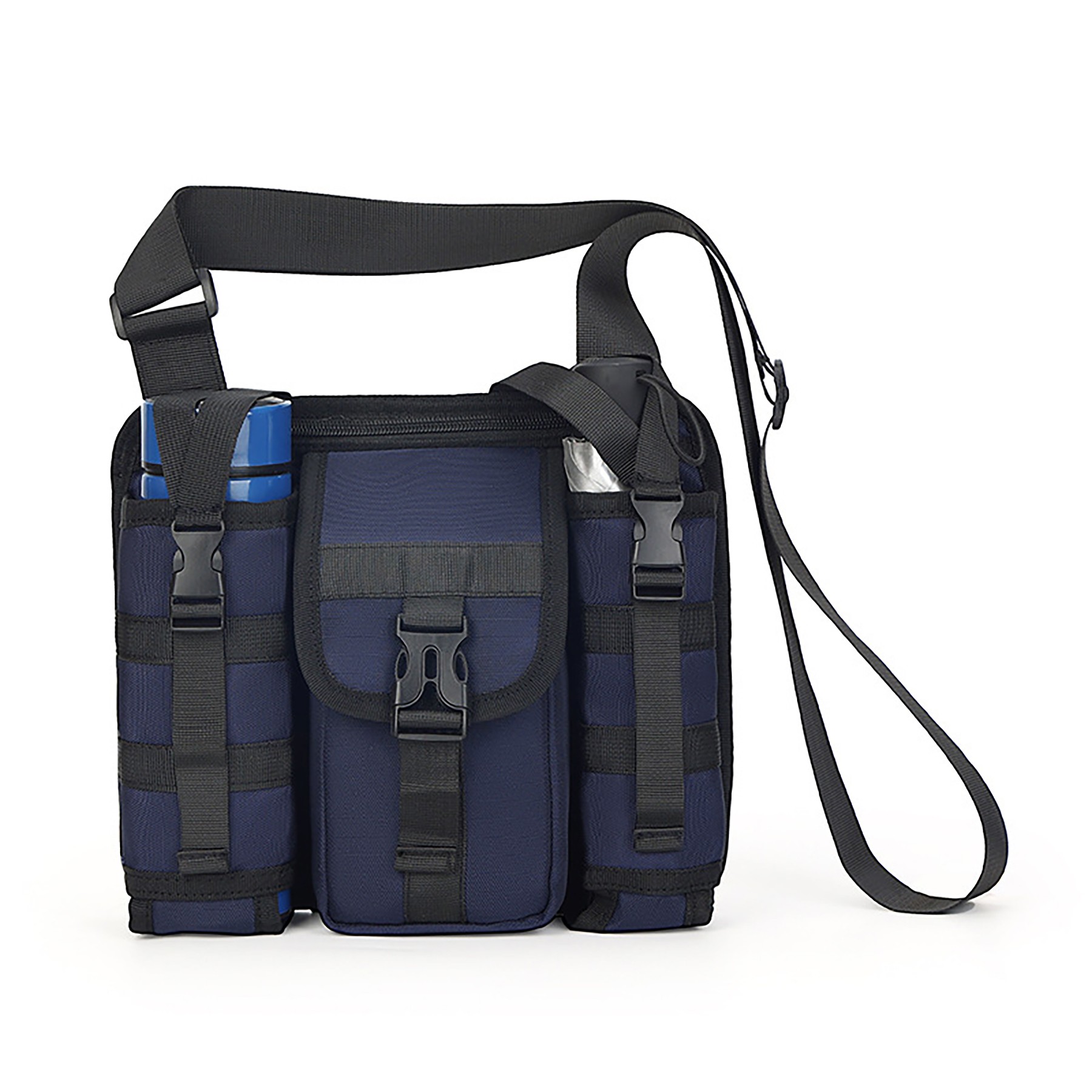 Tactical Shoulder Bag With Water Bottle Holder 3