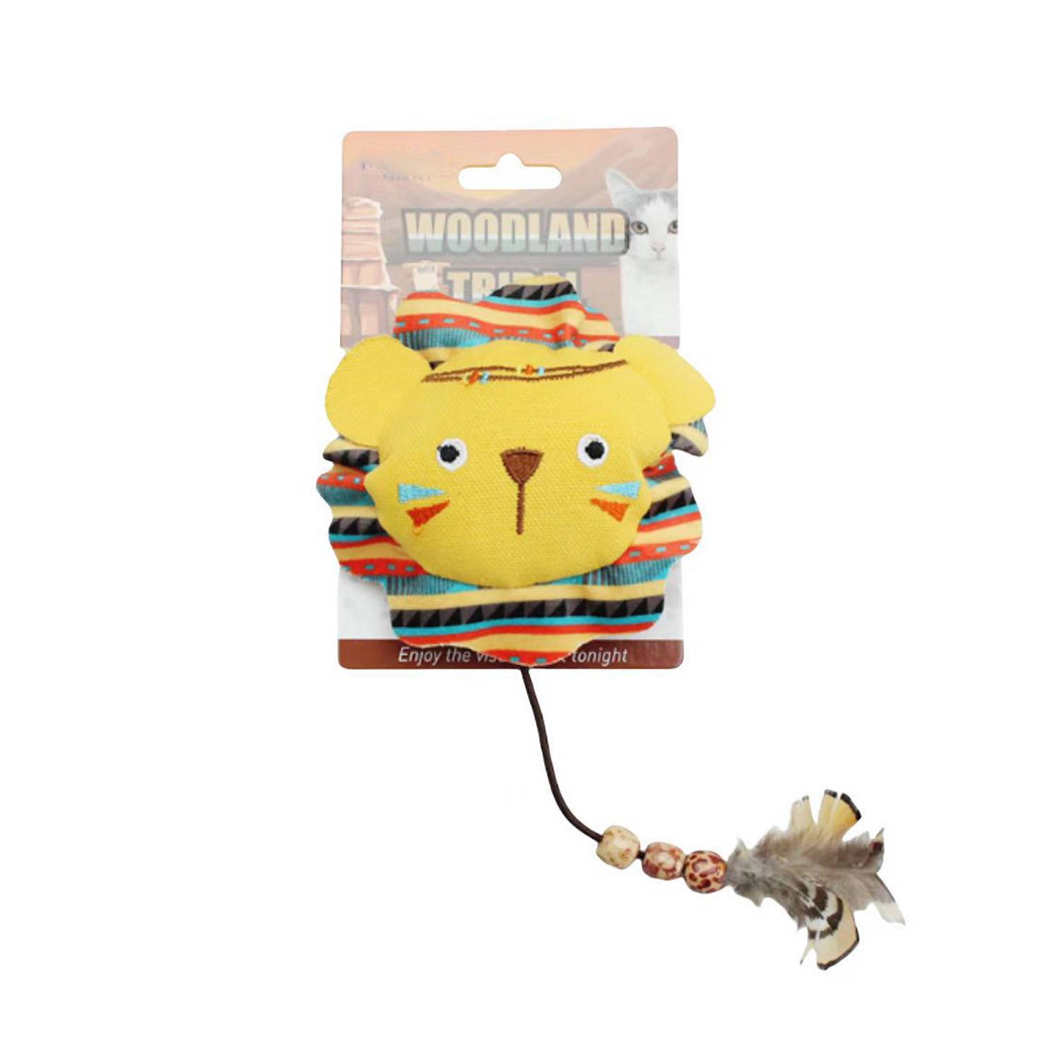 Chew Resistant Interactive Plush Cat Teaser Toy 4