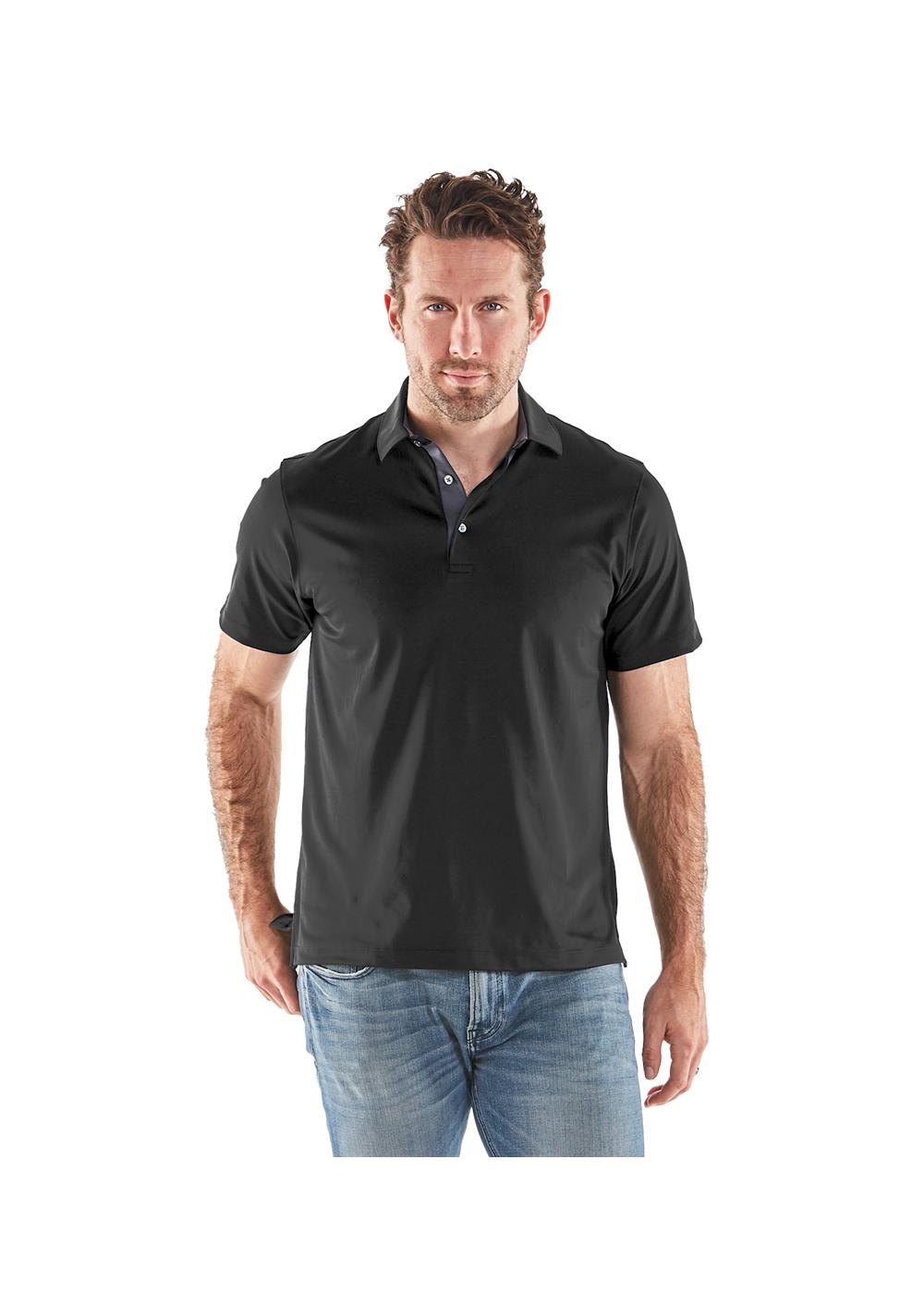 Storm Creek Men's Visionary II Solid Short Sleeve Polo 43