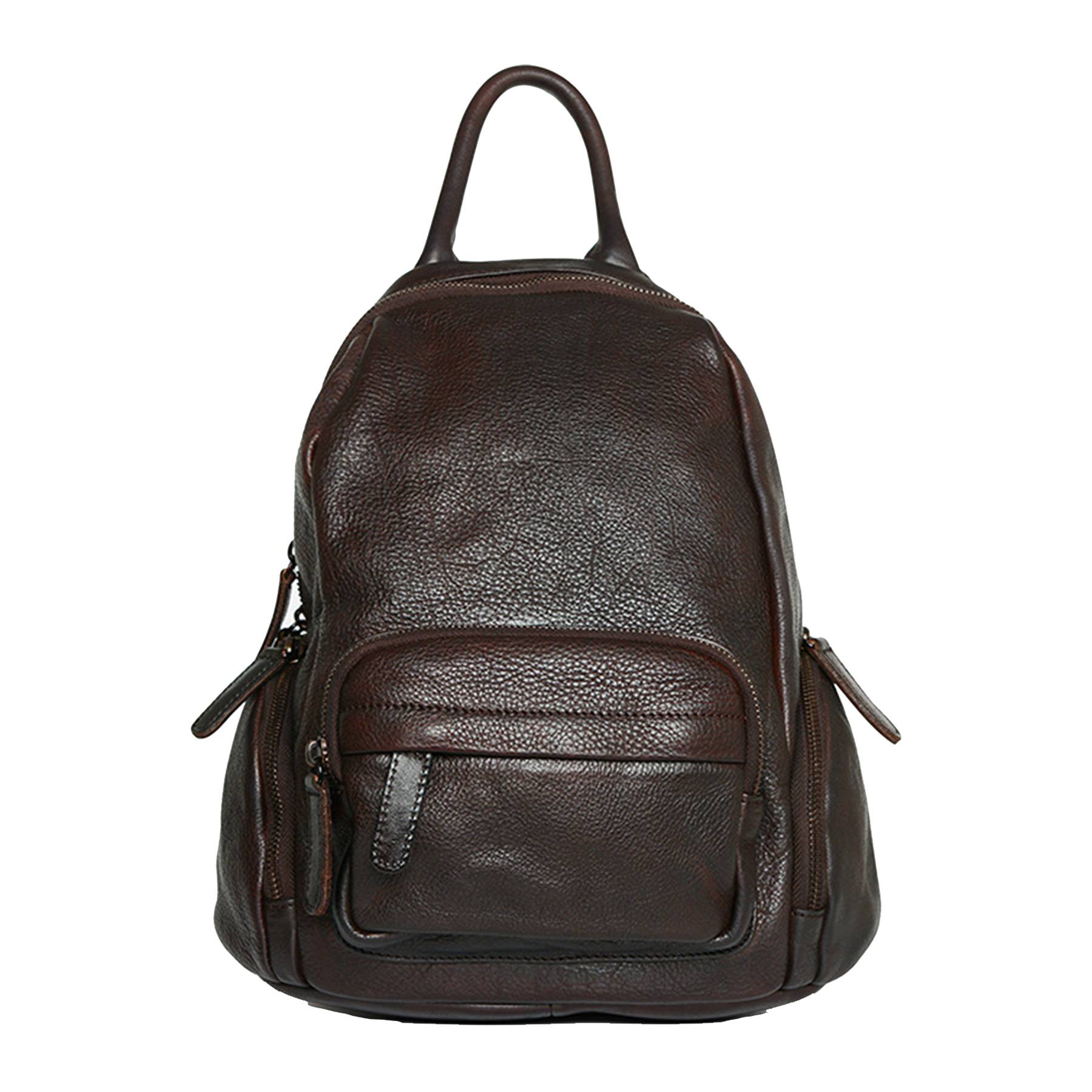 Genuine leather backpack for women 6