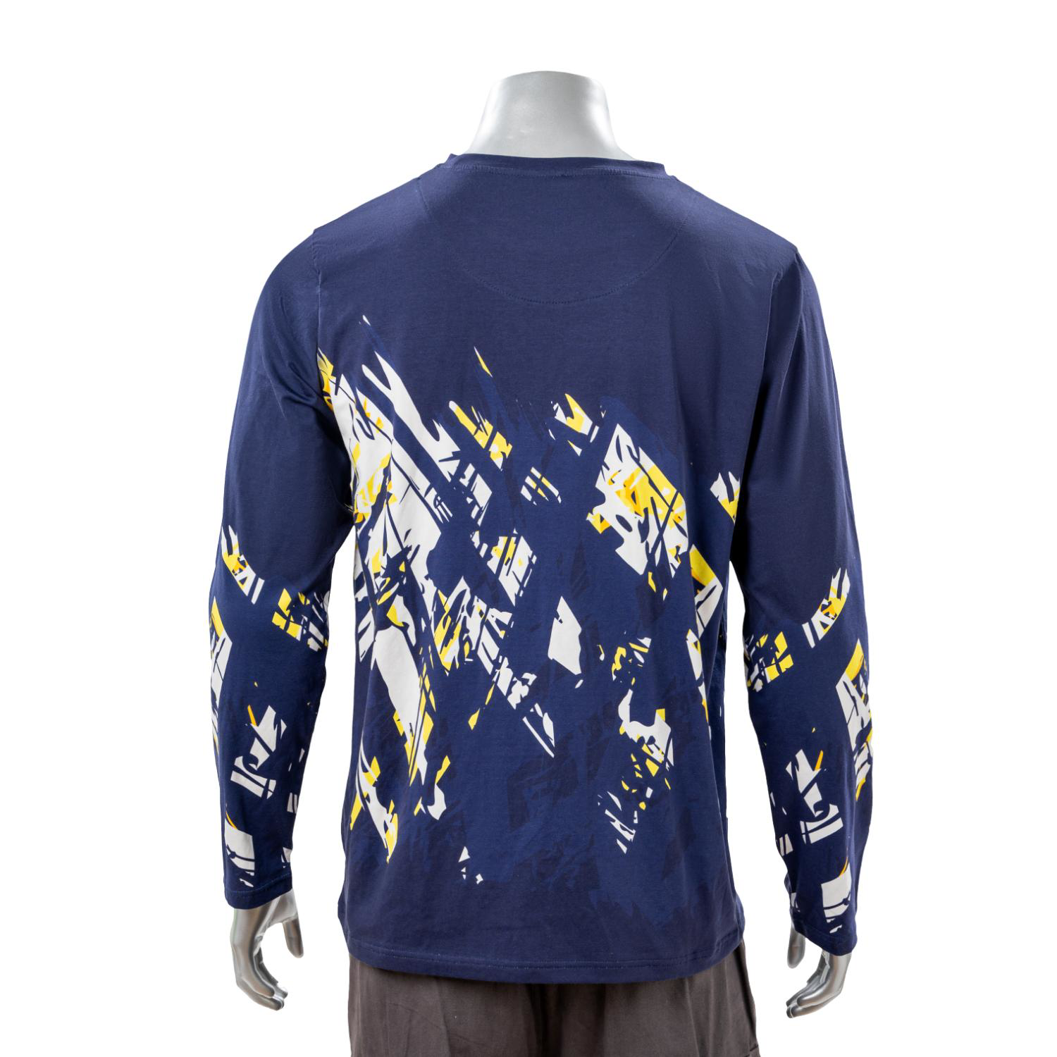 100% Cotton Full Color Reactive Digital Print Men's Long Sleeve T-Shirt - 5.3 oz 4