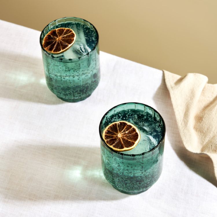 Twine Living® Malachite Optic Tumbler, set of 2 1