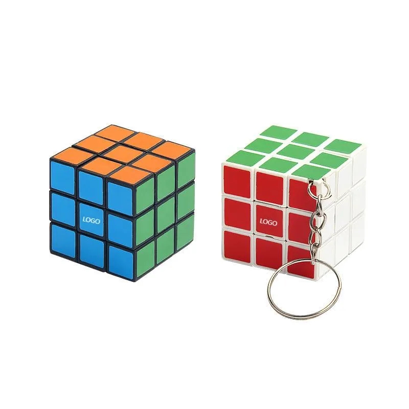 1.18" Mini Rubik's Cube With Keychain 4