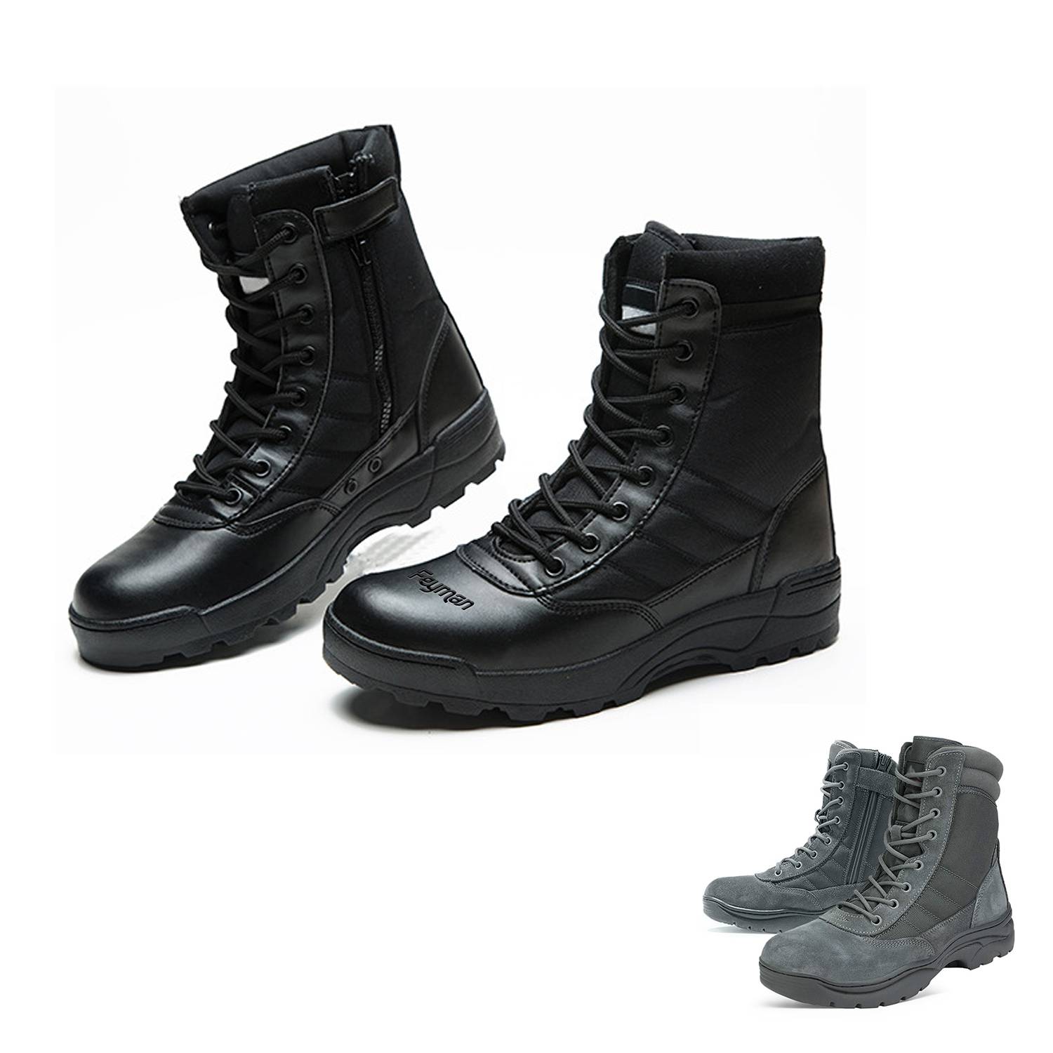 Wear Resistant Tactical Side Zip Boots 1