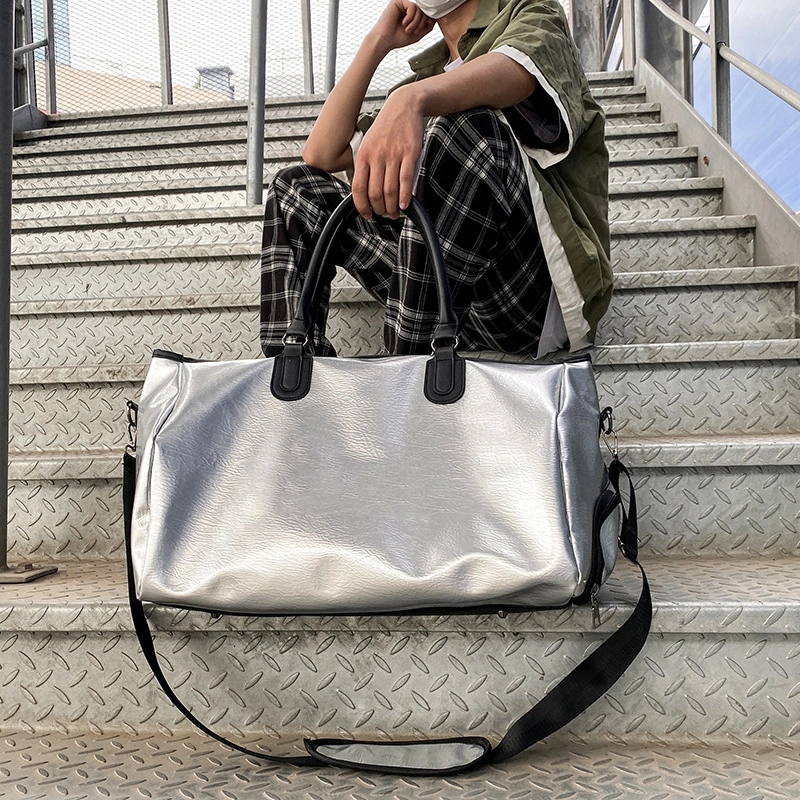 PU Travel Sports Duffel Bag & Yoga Gym Weekender Handbag 3