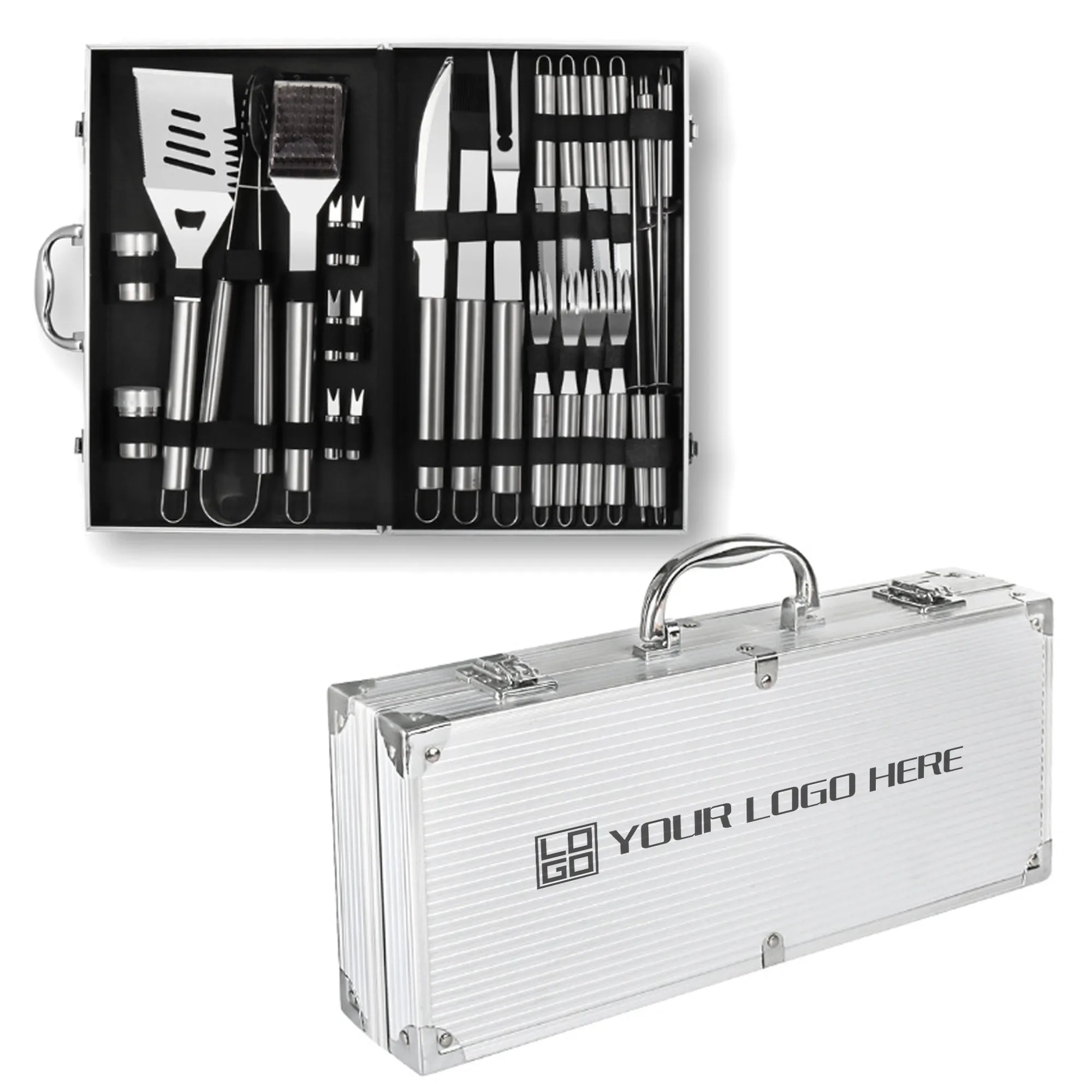 26-Piece BBQ Grill Accessories Set
